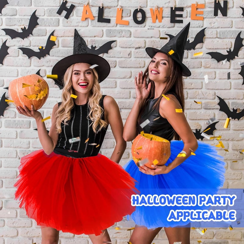 Fynnsure Tutu Skirts for Women 5 Layered Tutu 80s Outfit Adult Halloween Costume Women Tulle Skirt Puffy Skirts Dance Skirt - Image 4